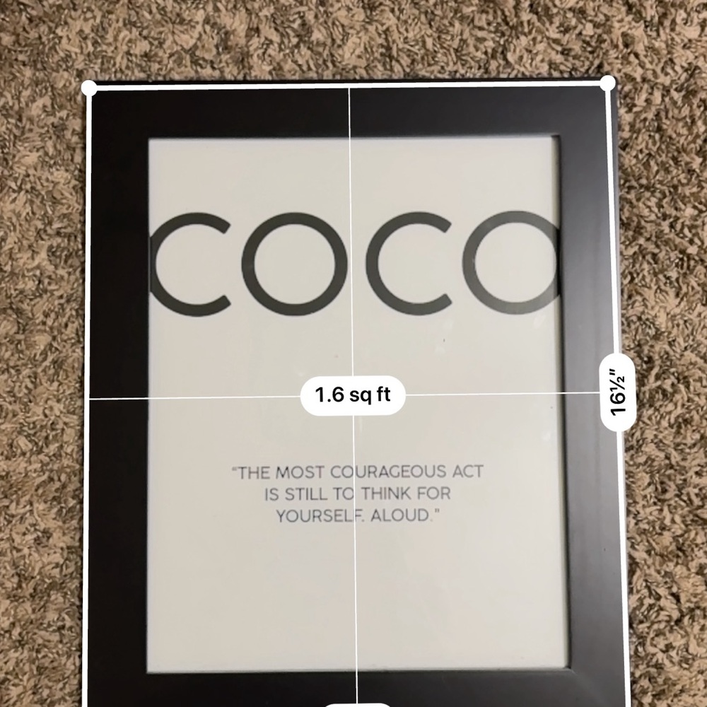 Hobby Lobby Black Frame with Inspirational Quote